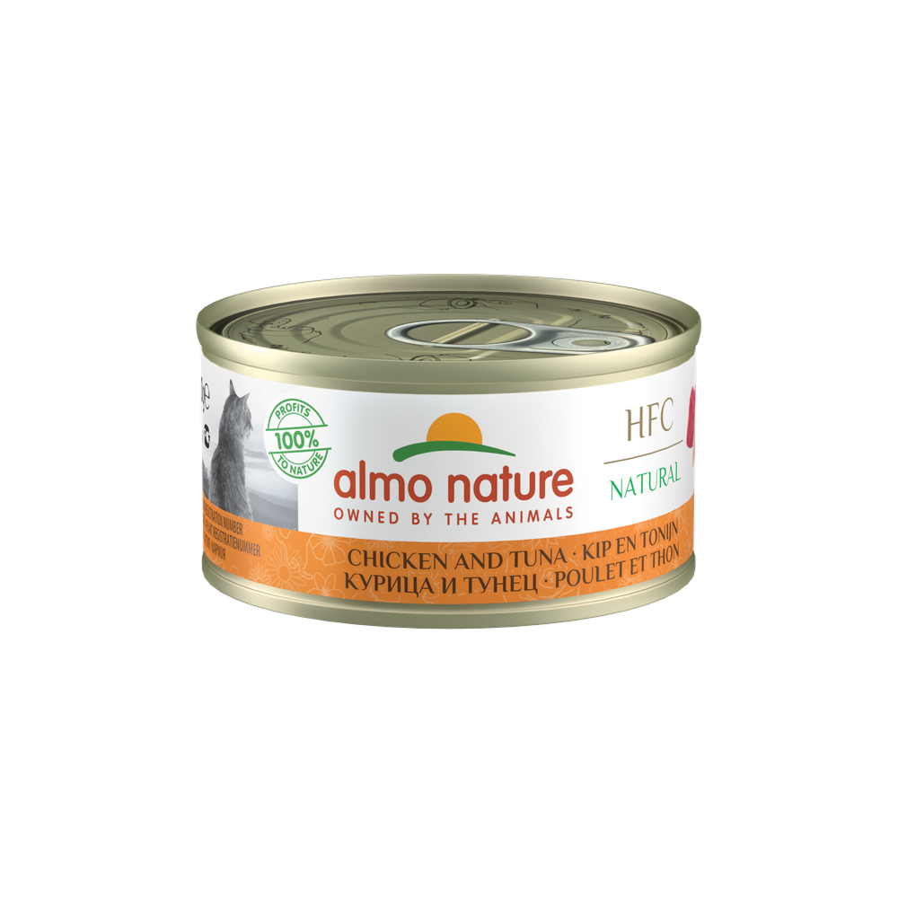 Cat HFC 70g Tuna & Chicken #9025 天然雞肉吞拿魚貓罐頭濕糧