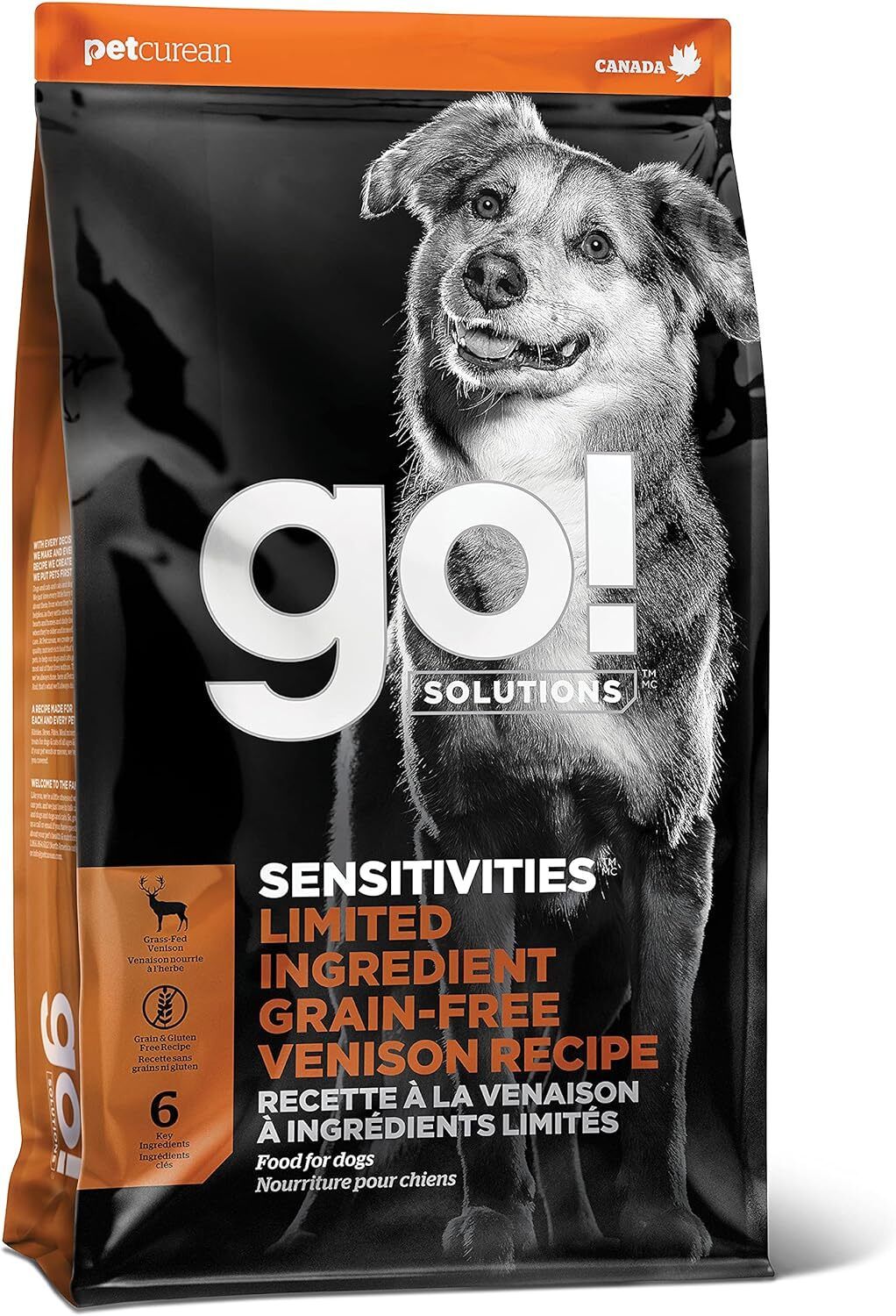 GO!Solutions SENSITIVES- Limited Ingredient Grain-Free Venison Recipe For Dog
低敏美毛系列-無穀物鹿肉 全狗糧配方