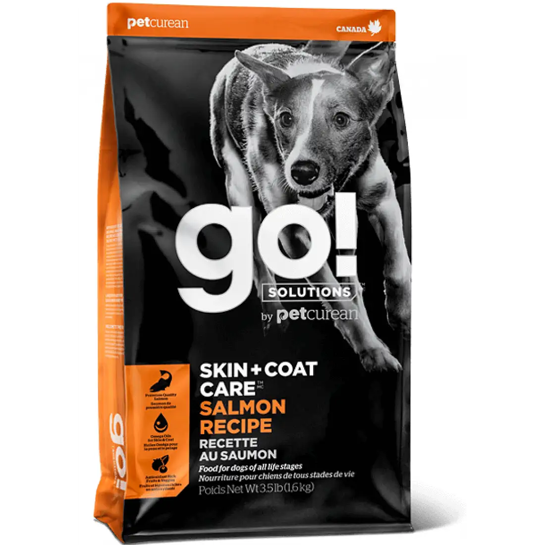GO!Solutions Skin + Coat Care- Salmon Recipe with Grains For Dog
護膚美毛系列-三文魚 全狗糧配方
