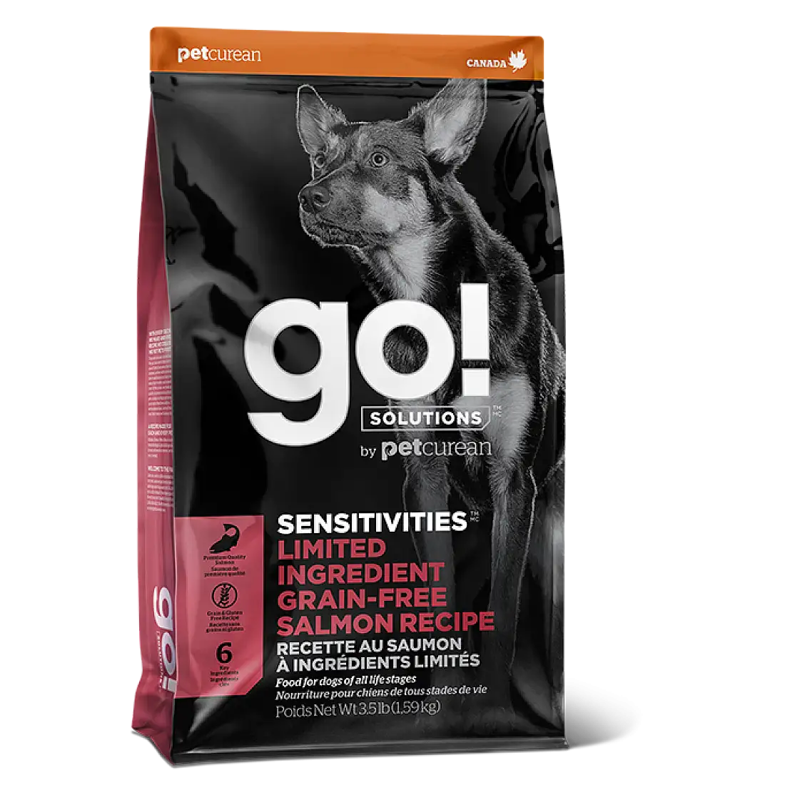 GO!Solutions SENSITIVES- Limited Ingredient Grain-Free Small Bites Salmon Recipe For Dog
低敏美毛系列- 無穀物 三文魚 小型犬 狗糧配方
