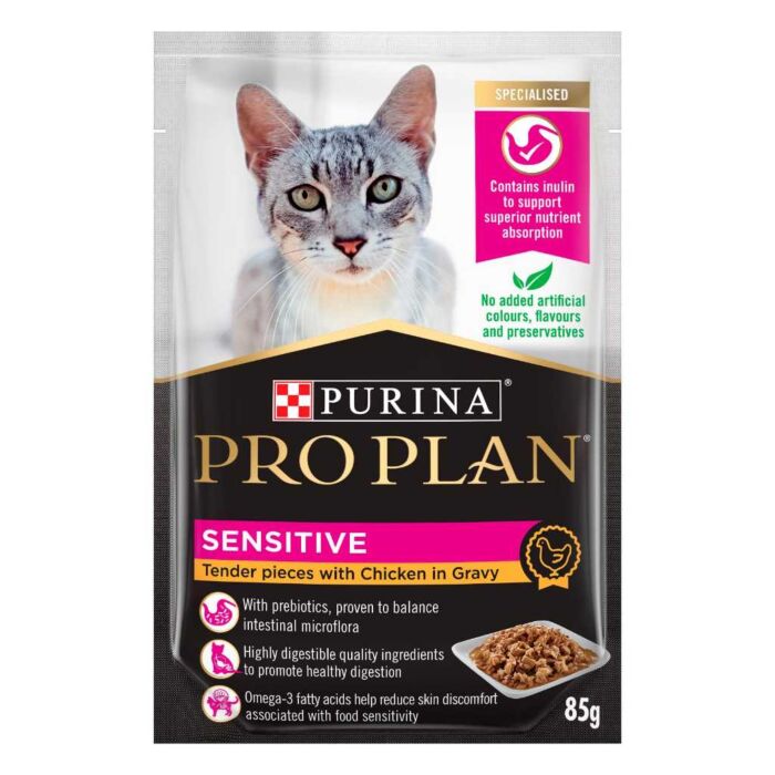 Purina ProPlan ADULT CAT (SENSITIVE)
成貓敏感配方(醬汁雞肉)