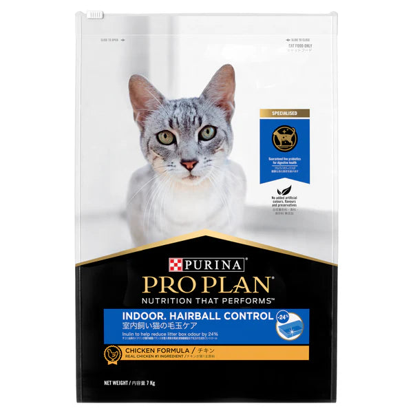 Purina ProPlan ADULT CAT  - INDOOR HAIRBALL CONTROL
成貓室內去毛球配方 (雞肉)