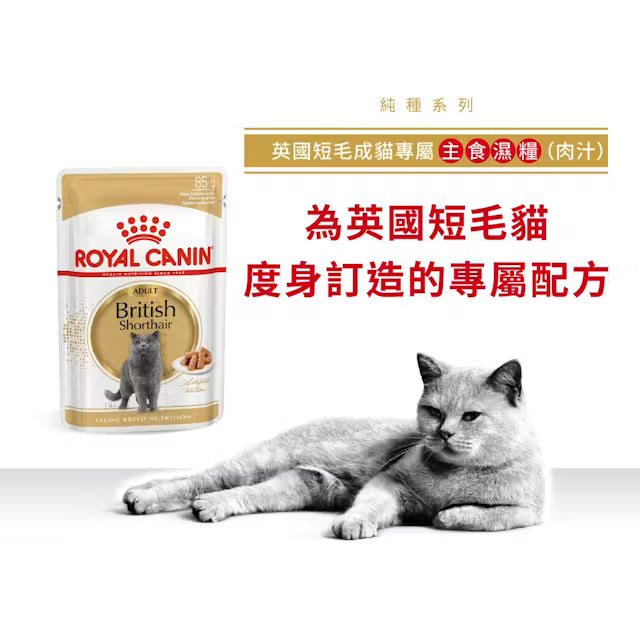 FBN British Shorthair Adult Cat (Gravy) 英國短毛成貓專屬主食濕糧（肉汁）