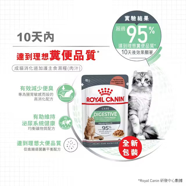 FCN Digest Sensitive Care Adult Cat (Gravy) 成貓消化道加護主食濕糧（肉汁）