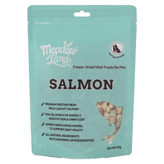 MeadowLand Freeze Dried Salmon Treats  (For Dog/Cat) 凍乾三文魚零食 (貓狗共用)