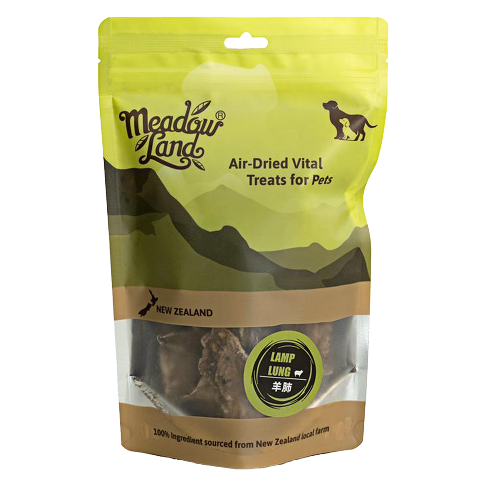 MeadowLand Air Dried Lamb Lung Treats  (For Dog) 風乾羊肺 (狗) 零食