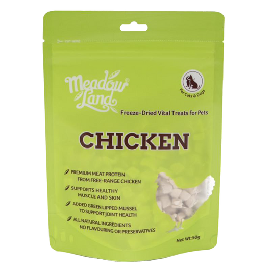 MeadowLand Freeze Dried Chicken Treats (For Dog/Cat) 凍乾雞肉零食 (貓狗共用)