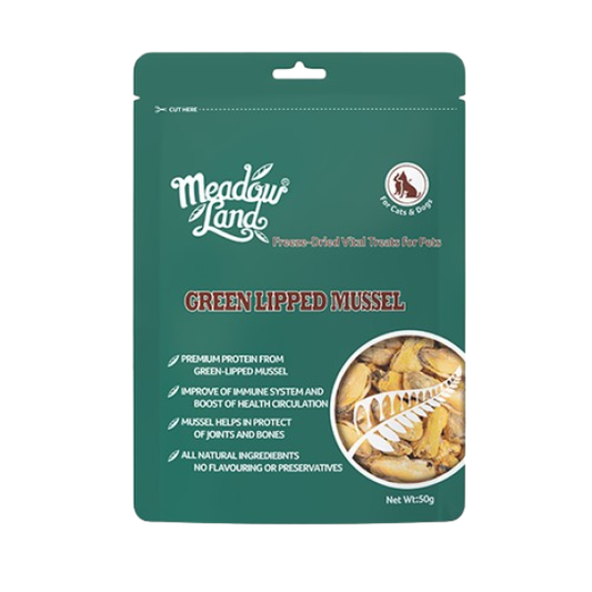 MeadowLand Freeze Dried Green Lipped Mussel Treats(For Dog/Cat)
凍乾青口零食  (貓狗共用)