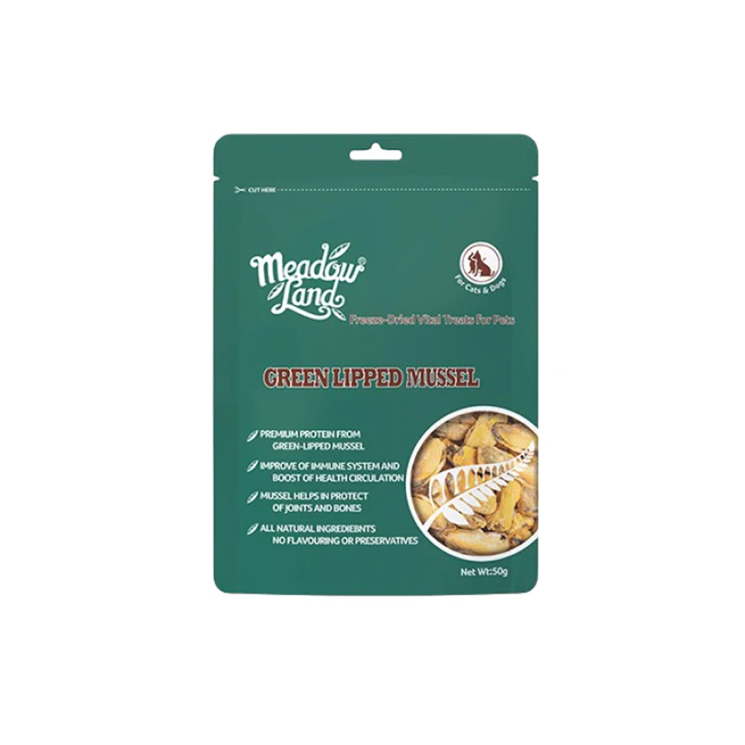 MeadowLand Freeze Dried Green Lipped Mussel Treats(For Dog/Cat)
凍乾青口零食  (貓狗共用)