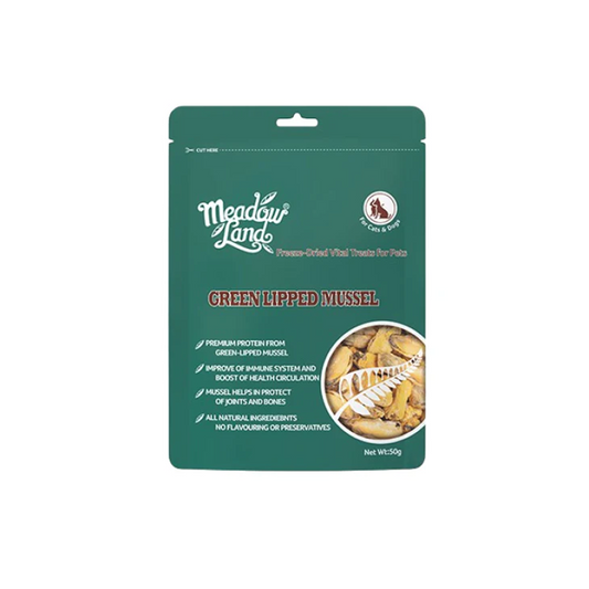 MeadowLand Freeze Dried Green Lipped Mussel Treats(For Dog/Cat)
凍乾青口零食  (貓狗共用)