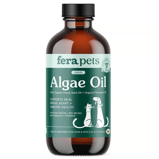 FERA Vegan Omega-3s Algae Oil for Dogs & Cats  
純素海藻油 Omega-3、6、9s  (犬貓通用)
8OZ