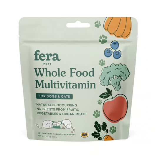 FERA Whole Food Multivitamin Topper for Dogs and Cats
寵物綜合維他命(犬貓通用)
105G