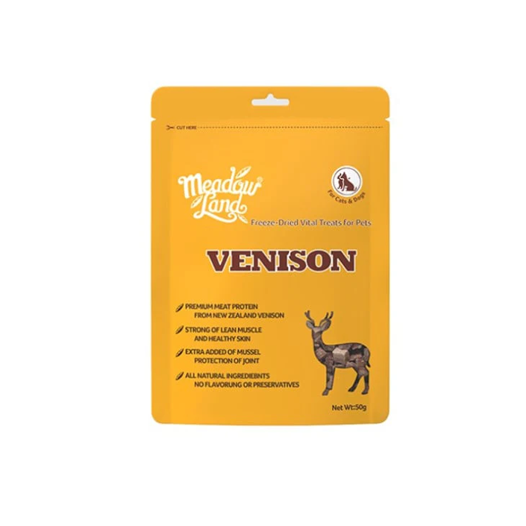 MeadowLand Freeze Dried Venison Treats (For Dog/Cat)
凍乾鹿肉零食  (貓狗共用)