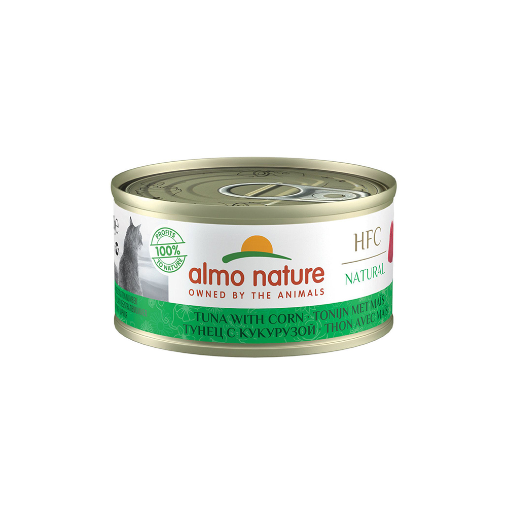 Cat HFC 70g Tuna & Corn #9033  天然吞拿魚粟米貓罐頭濕糧