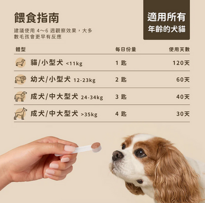 FERA USDA Organic Mushrooms Immune Support for Dogs & Cat USDA 有機認證 有機靈芝菇菌免疫力營養粉 (犬貓通用) 60G