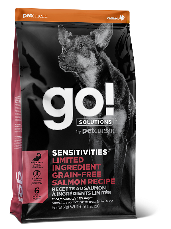GO！Solutions  SENSITIVES- Limited Ingredient Grain-Free Salmon Recipe Recipe For Dog
低敏美毛系列－無穀物   三文魚 全狗糧配方