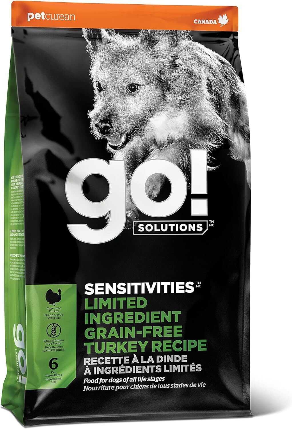 GO！Solutions  SENSITIVES- Limited Ingredient  Grain Free Turkey Recipe For Dog 低敏美毛系列－無穀物火雞肉 全狗糧配方