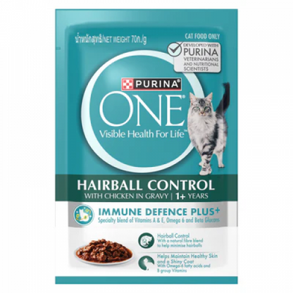 ONE Hairball Control Wet (Chicken)
貓濕糧成貓去毛球配方(雞肉)