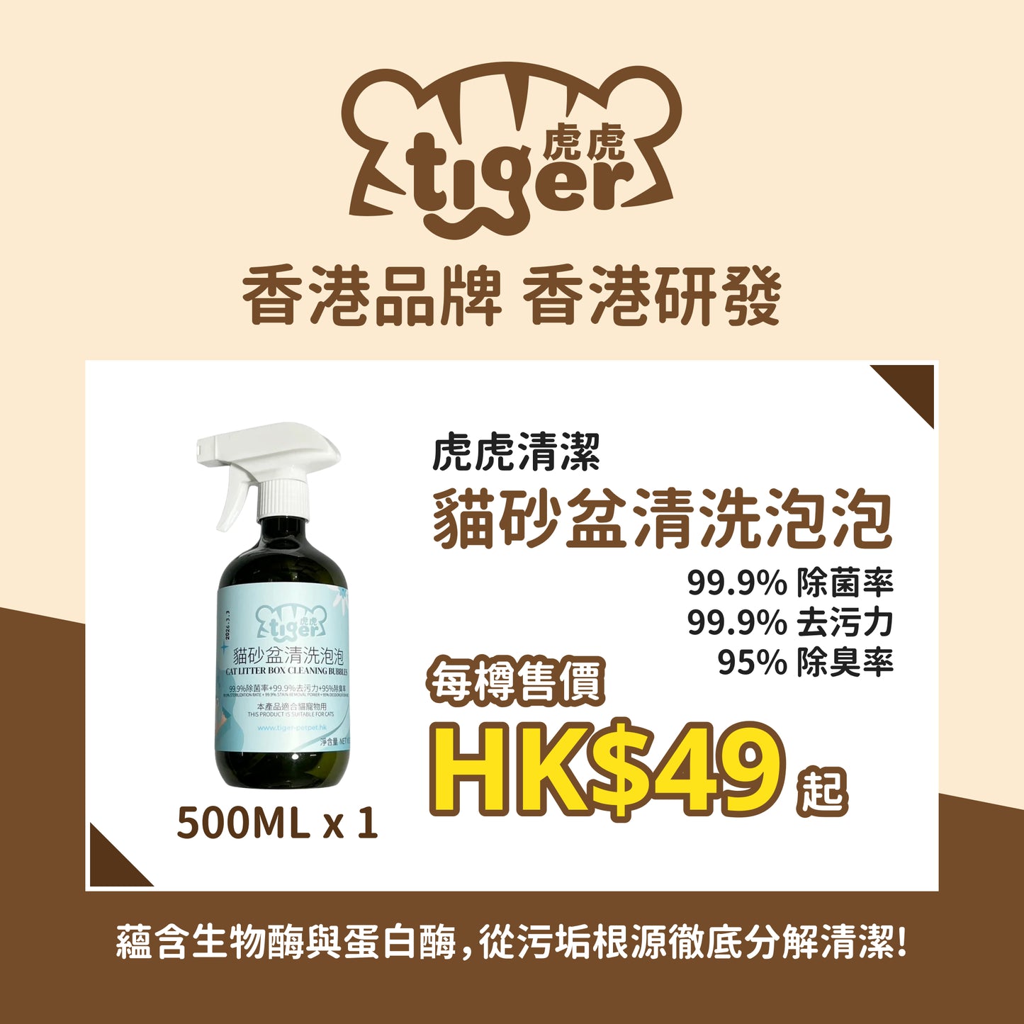 Tiger Cat Litter Box Cleaning Bubbles 虎虎 貓砂盆清洗泡泡