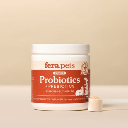 FERA USDA Organic Probiotics with Prebiotics Powder for Dogs & Cats USDA有機認證 有機益生菌及益生元營養粉 (犬貓通用) 72g