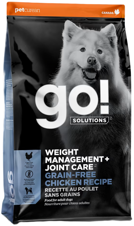 GO！Solutions  Weight Management + Joint Care－Grain-Free Chicken Recipe For Dog 
關節減重系列－無穀物雞肉  全狗糧配方