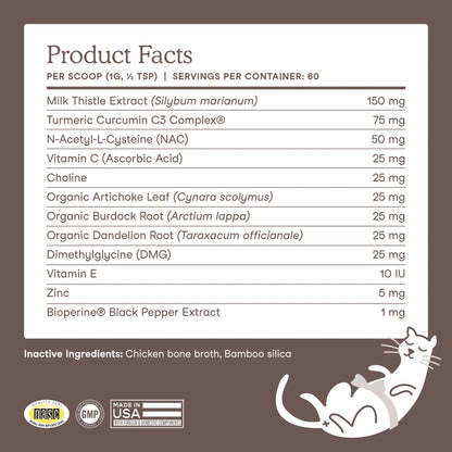 FERA Liver Support Powder for Dogs & Cats
護肝排毒營養粉(犬貓通用)
72G