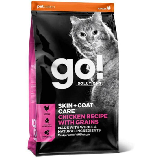 GO！Solutions SKIN＋COAT CARE－Chicken With Grains Recipe For Cat 護膚美毛系列－雞肉全貓糧配方