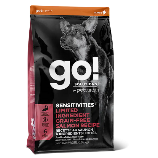 GO！Solutions  SENSITIVES－ Limited Ingredient Grain-Free Small Bites Salmon Recipe For Dog   
低敏美毛系列－  無穀物 三文魚 小型犬  狗糧配方