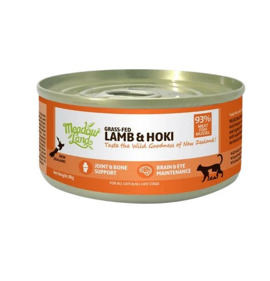 MeadowLand Lamb & Hoki  Canned Cat Food  (All Life Stage)
羊肉 + 鱈魚貓主食罐