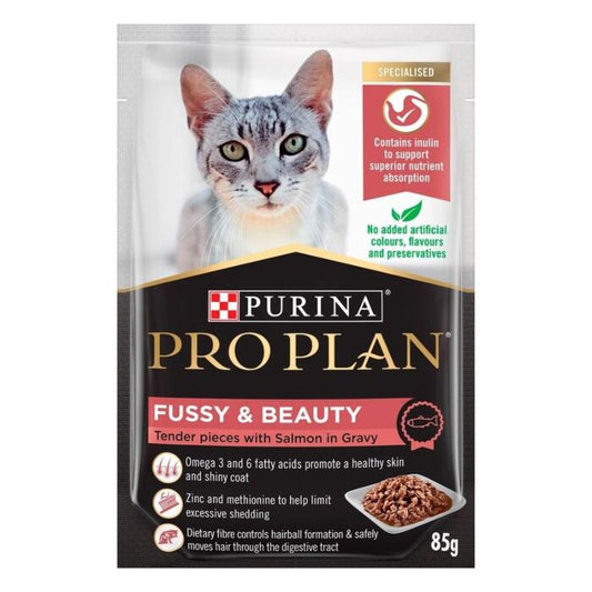 Purina ProPlan ADULT CAT (FUSSY & BEAUTY)
成貓美毛亮麗配方(醬汁三文魚)